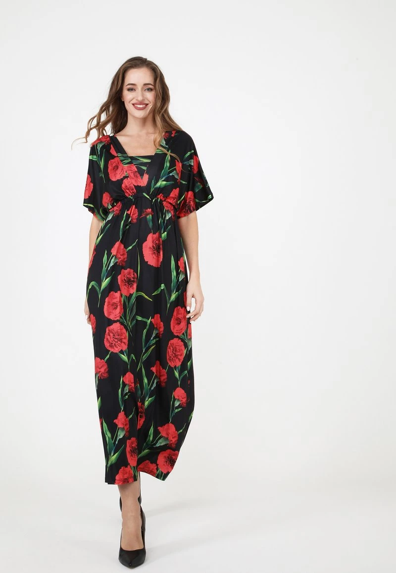 Nuovo di zecca ✨ Madam-T Donna LESTRA - Vestito Estivo - Schwarz/ Koralle 🥰 - immagine 2